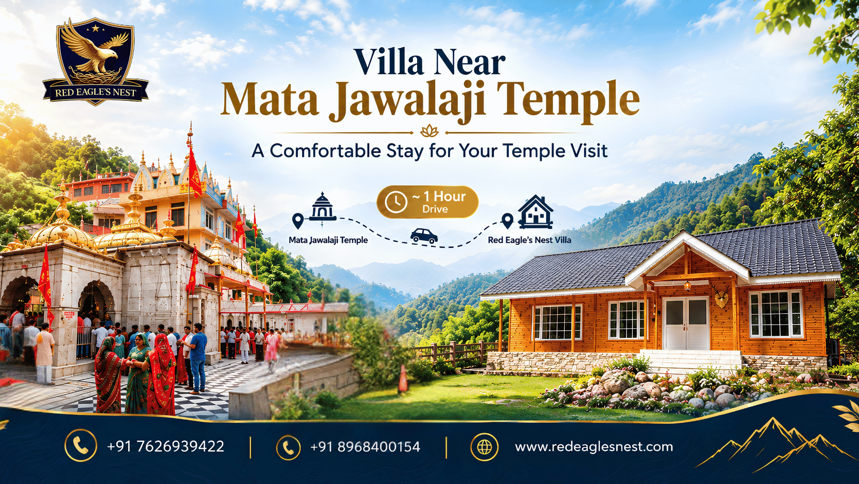 Villa Near Mata Jawalaji Temple: A Comfortable Stay for Your Temple Visit